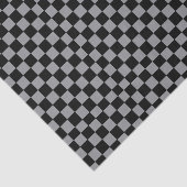 Checkered Gray and Black Tissuepapier (Detail)
