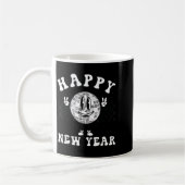 Checkered Happy New Year 2026 Disco Ball New Year  Koffiemok (Links)