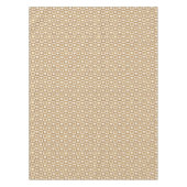 Checkered Hearts in Blond Cream Tafelkleed (Voorkant)