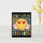 Checkered laat me autisme bewustzijn stimuleren kaart (Gele Bloem)
