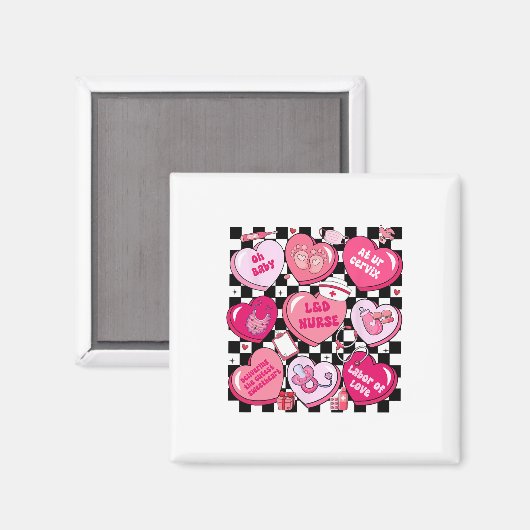 Checkered Labor And Deliver Oh  Magneet (Voorkant / Achterkant)