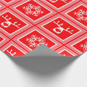 checkered pattern, new year, christmas cadeaupapier (Hoek)
