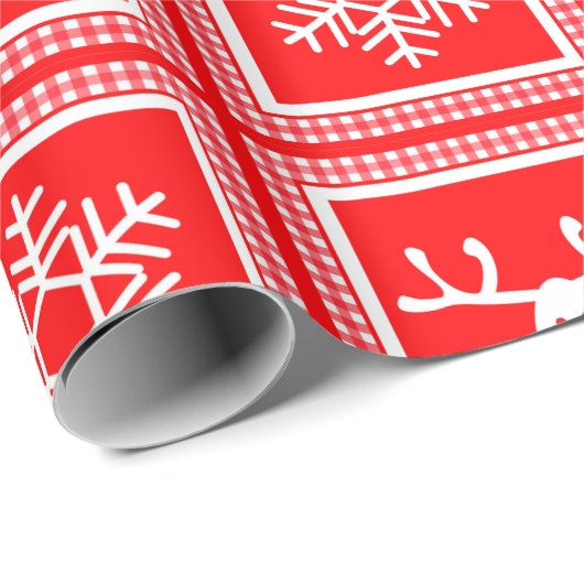  checkered pattern, new year, christmas cadeaupapier (Rol Hoek)