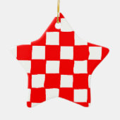 checkered pattern (red) keramisch ornament (Voorkant)