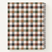 Checkered Plaid Spiral Notebook Notitieboek (Achterkant)