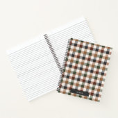 Checkered Plaid Spiral Notebook Notitieboek (Binnen)