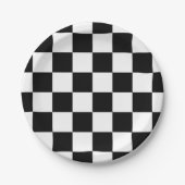 Checkered Racing Insipired Papieren Bordje (Voorkant)