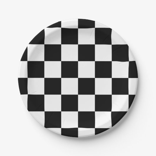 Checkered Racing Insipired Papieren Bordje (Voorkant)