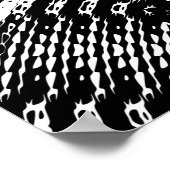 Checkered Sine Wave Distortion Mirrored 8x8x3x3x Poster (Hoek)
