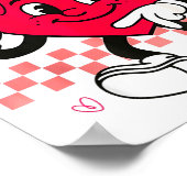 Checkered Six Seven Cool Hearts 67 Valentines Day Poster (Hoek)