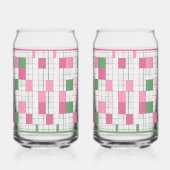 Checkered Soda Glass Blikvorm Glas (Links)