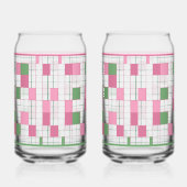 Checkered Soda Glass Blikvorm Glas (Rechts)