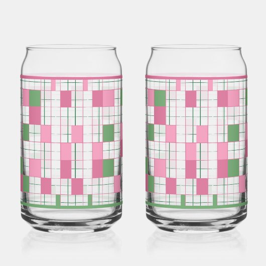 Checkered Soda Glass Blikvorm Glas (Rechts)