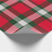 Checkered Tartan Seamless Design Backgroun Cadeaupapier (Hoek)