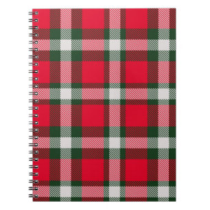Checkered Tartan Seamless Design Backgroun Notitieboek