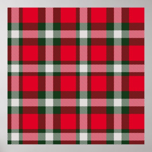 Checkered Tartan Seamless Design Backgroun Poster (Voorkant)