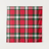 Checkered Tartan Seamless Design Backgroun Wandkleed (Voorkant (horizontaal))