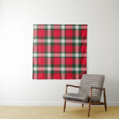 Checkered Tartan Seamless Design Backgroun Wandkleed (In Situ (horizontaal))