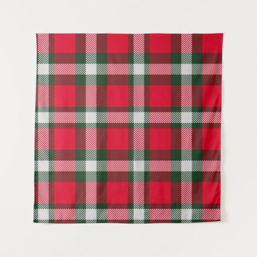 Checkered Tartan Seamless Design Backgroun Wandkleed (Voorkant)