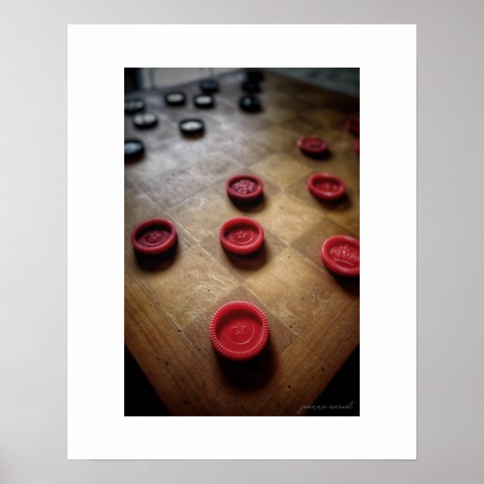 Checkers Americana Poster Print (Voorkant)