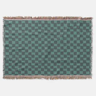 Checkers - Blauwgroen Deken