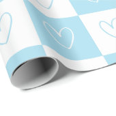 Checkers en harten cadeaupapier (Rol Hoek)