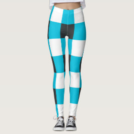 Checkers "Mayan Blue" Leggings
