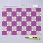 Checkers Paarse vierkante diamantcheckers Tissuepapier (Craft)
