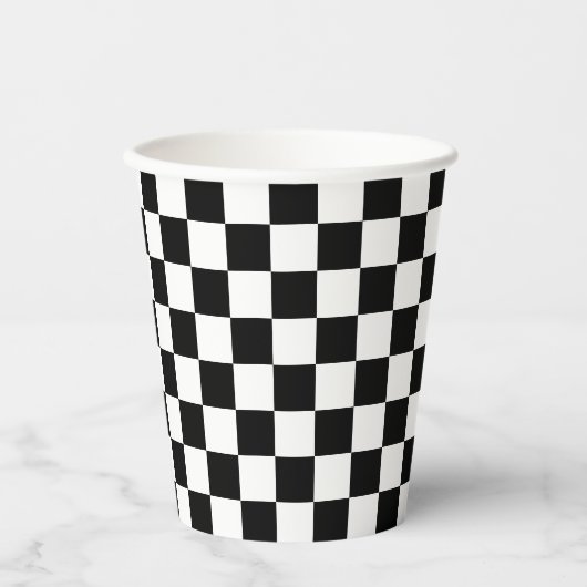 Checkers Paper Cup - HAMbyWG Papieren Bekers (Voorkant)