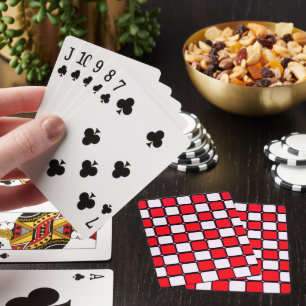 CHECKERS ROOD WIT POKERKAARTEN