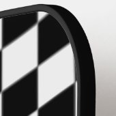 Checkers vrijmetselaars plein en kompas pickleball paddle (Links Detail)