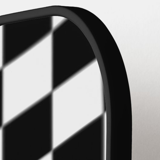 Checkers vrijmetselaars plein en kompas pickleball paddle (Links Detail)