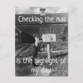 Checking the Mail - Highlight of My Day Postcard Briefkaart (Voorkant)