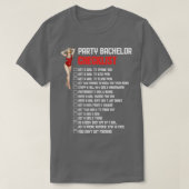 Checklist 2 van de Bachelor Party T-shirt (Design voorkant)