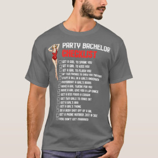 Checklist 2 van de Bachelor Party T-shirt