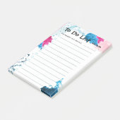 Checklist Azure en Pink Smoke To Do List Post-it® Notes (Schuin)