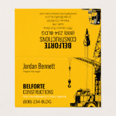 Checklist bouwbedrijf gevouwen visitekaartje (Buitenkant ongevouwen)