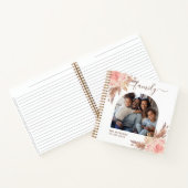 checklist foto's met roze bloemen notitieboek (Binnen)