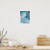 Checklist om te zetten naar de stuurman - Guy Fitn Poster (Keuken)