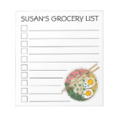 Checklist op de lijst van geïndividualiseerde rame notitieblok (Voorkant)