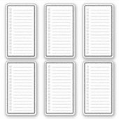 Checklist Planner Sticker (Voorkant)