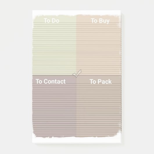 Checklist Post-it® Notes (Voorkant)