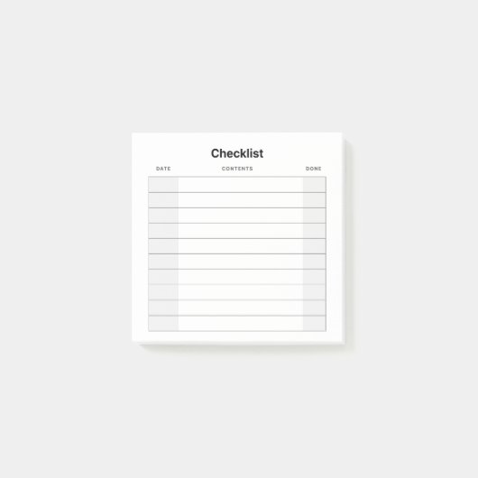 Checklist Post-it® Notes (Voorkant)