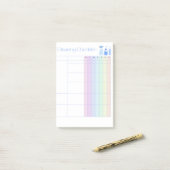 Checklist schoonmaken post-it® notes (Op bureau)