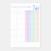 Checklist schoonmaken post-it® notes (Voorkant)