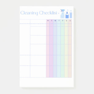 Checklist schoonmaken post-it® notes
