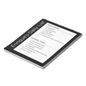 Checklist Simple Morning Eving toDo Personalized Notitieblok (Linkerzijde)