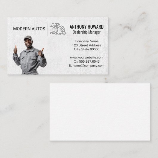 Checklist Smog Technician | monteur Visitekaartje (Voorkant / Achterkant)