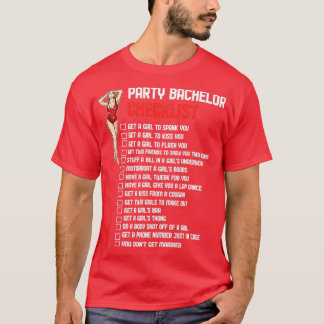 Checklist voor Bachelor Party T-shirt