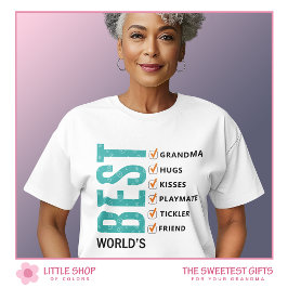 Checklist voor de beste oma ter wereld t-shirt